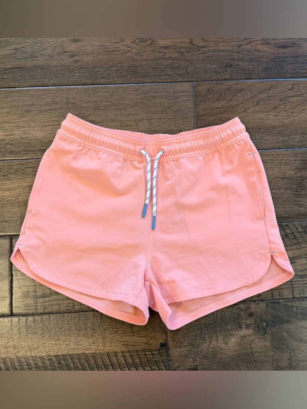 Vineyard Vines Girls Coral Drawstring Athletic Shorts